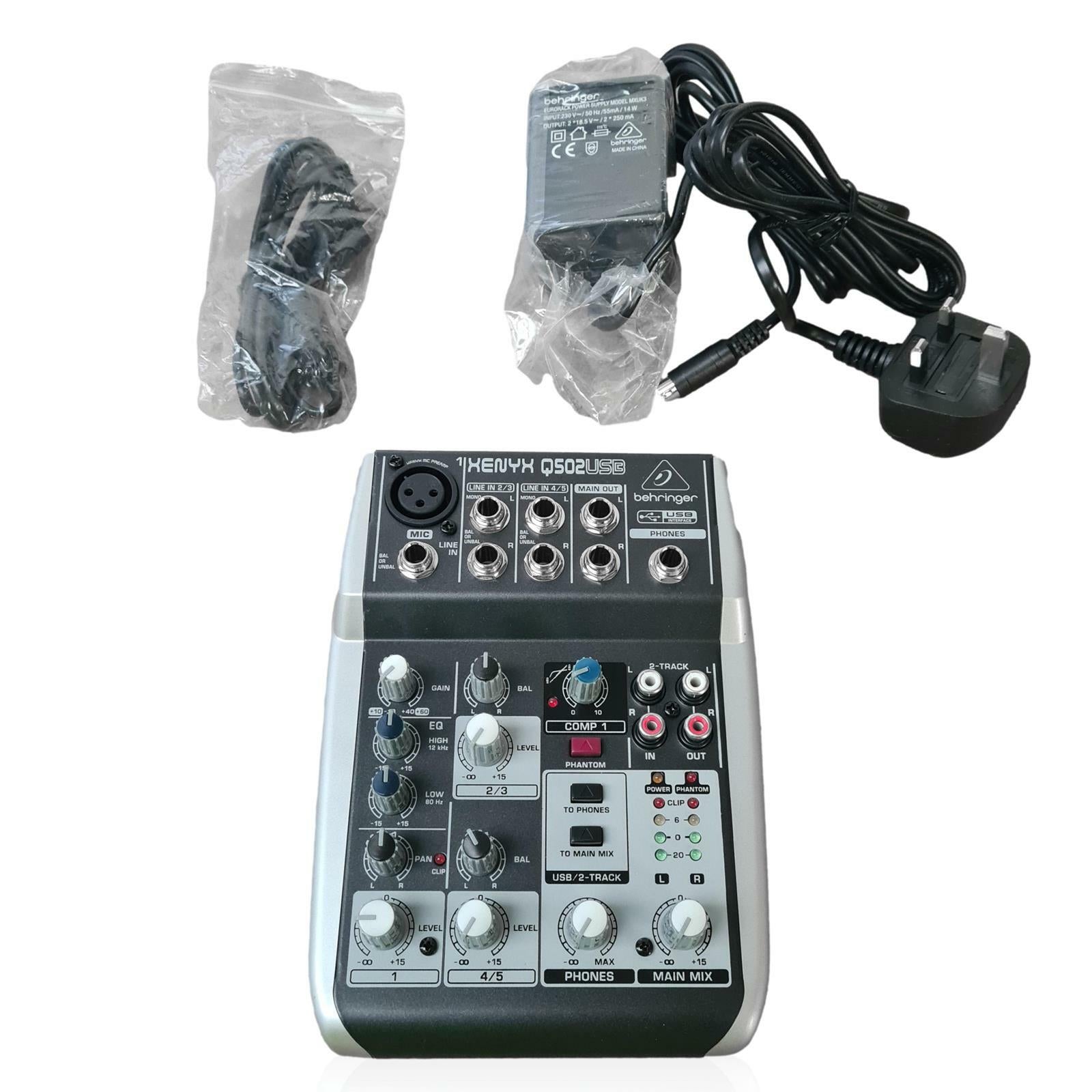 Behringer XENYX Q502USB USB MIXER - GRADE A - IT Resale