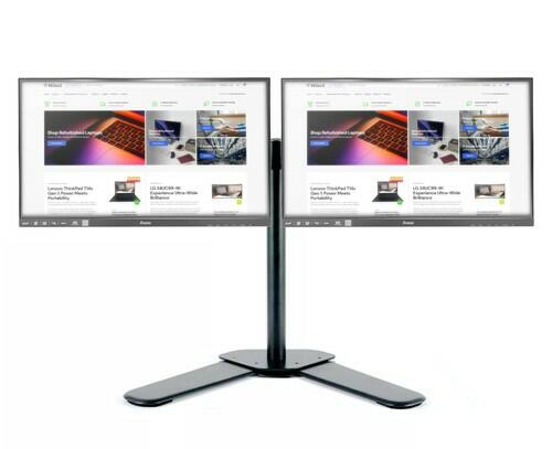 Cheap Dual Monitor Arm Setup 24 inch Full HD Monitor Work from Home WFH - IT Resale