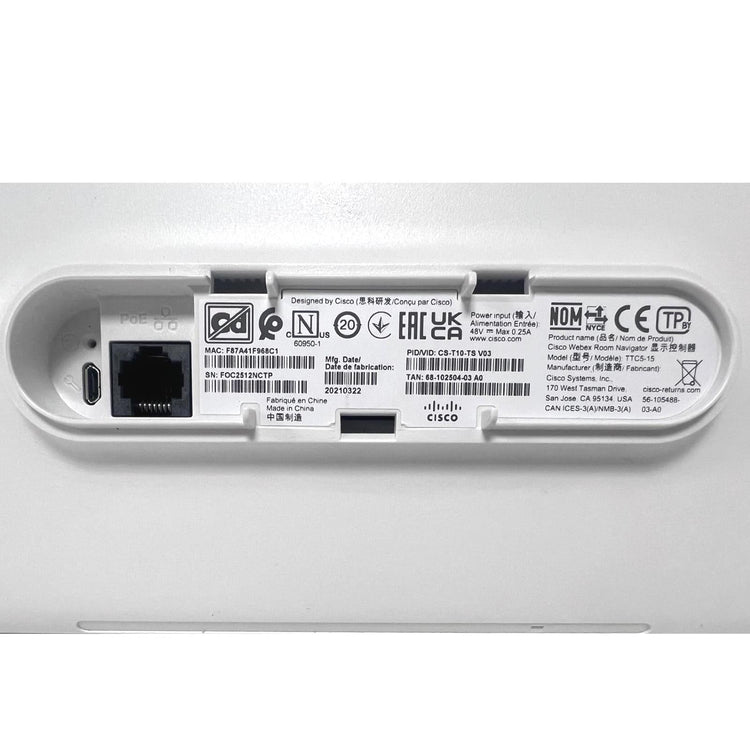 Cisco Touch10 WebEx Room Navigator - A - IT Resale