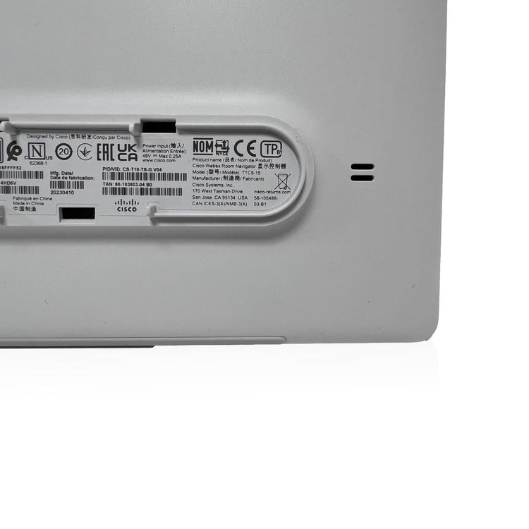 Cisco WebEx Room Navigator TTC5 - 15 (CS - T10 - TS - G V04) - A - IT Resale