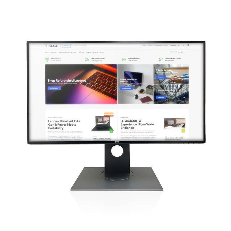 DELL U2718Q 27" LED 4K Monitor + Stand - GRADE A - IT Resale