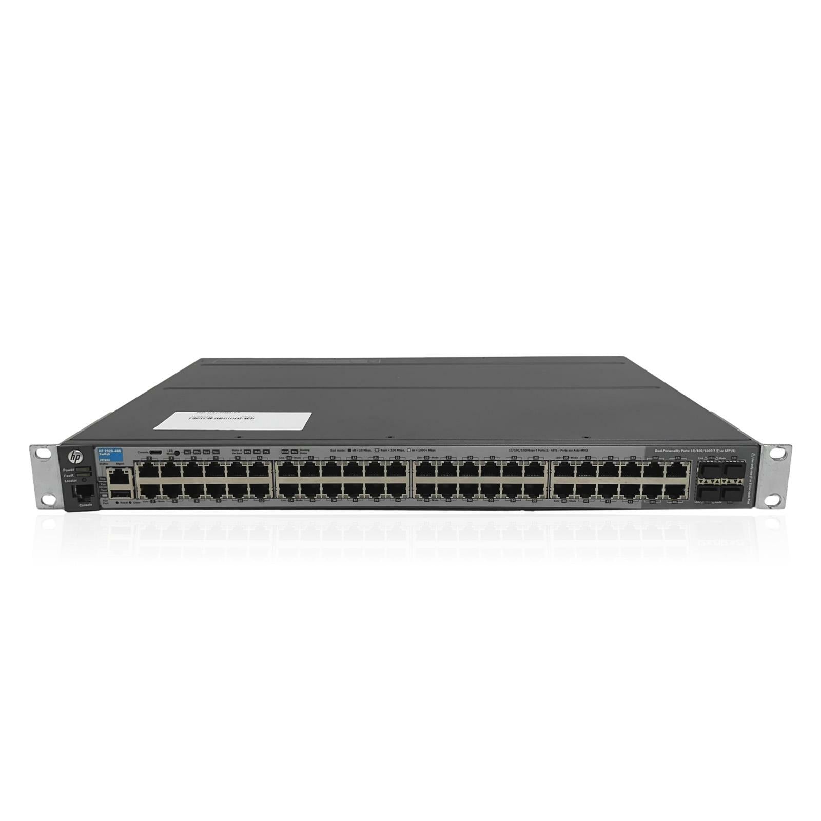 HP 2920 - 48G (J9728A) 52 Managed 1U Switch - GRADE A - IT Resale