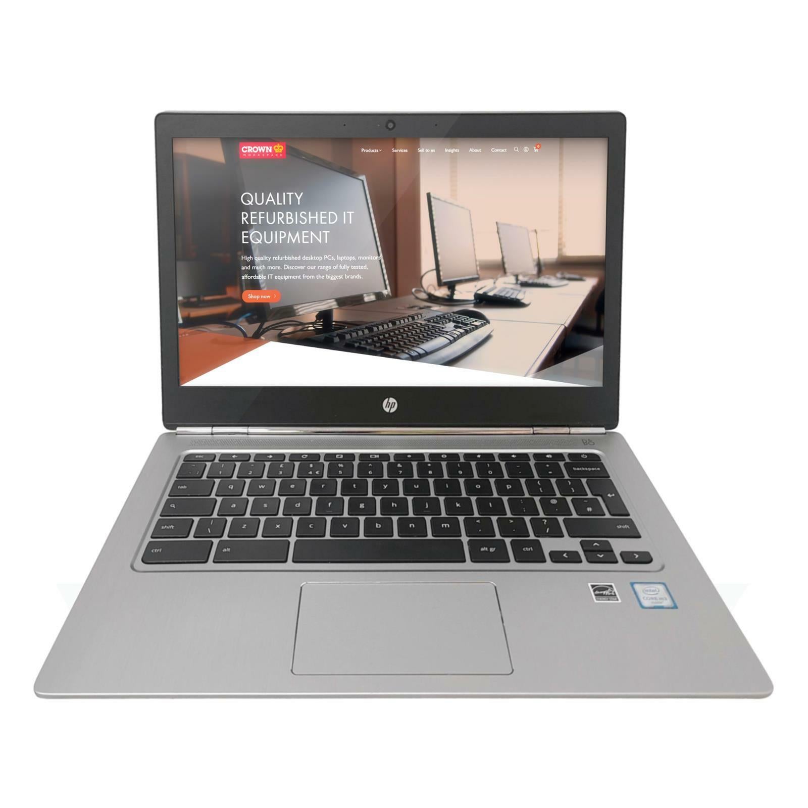 HP CHROMEBOOK 13 G1 11.6" M3 - 6Y30 4GB DDR3L 128GB Chrome OS Laptop - Grade B - IT Resale