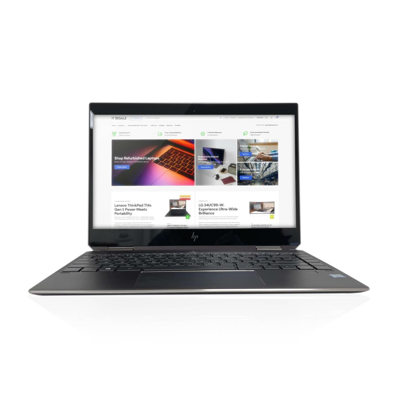 HP Spectre x360 13 13" i7 - 8565U 16GB 1TB NVMe Windows 11 Exc Battery Laptop - B - IT Resale