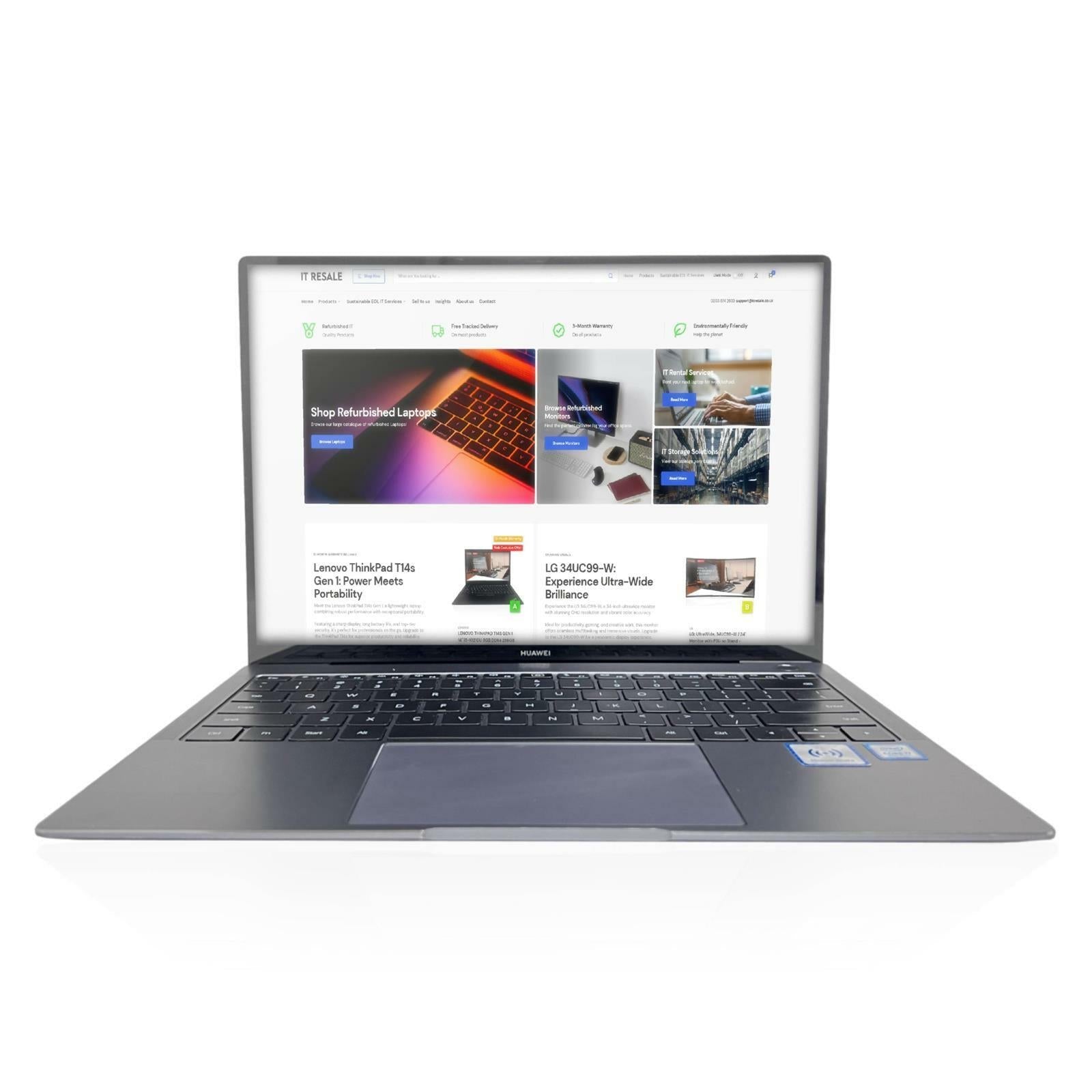 HUAWEI: MATEBOOK X PRO, 14" / i7 - 8550U, 16GB, 512GB, Win11 / Laptop - GRADE B - IT Resale