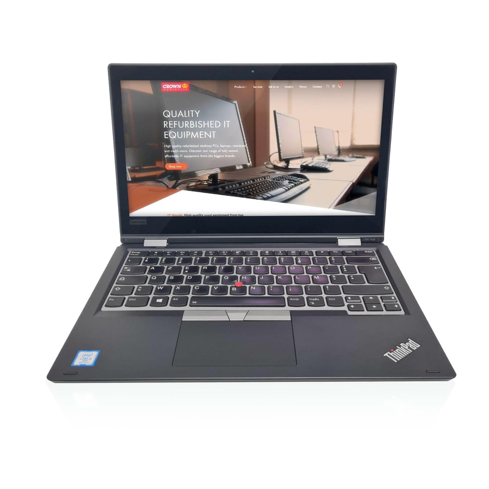 LENOVO L390 YOGA 13.3 i5 - 8365U 16GB DDR4 256GB SSD Win11 Laptop - Grade A - IT Resale