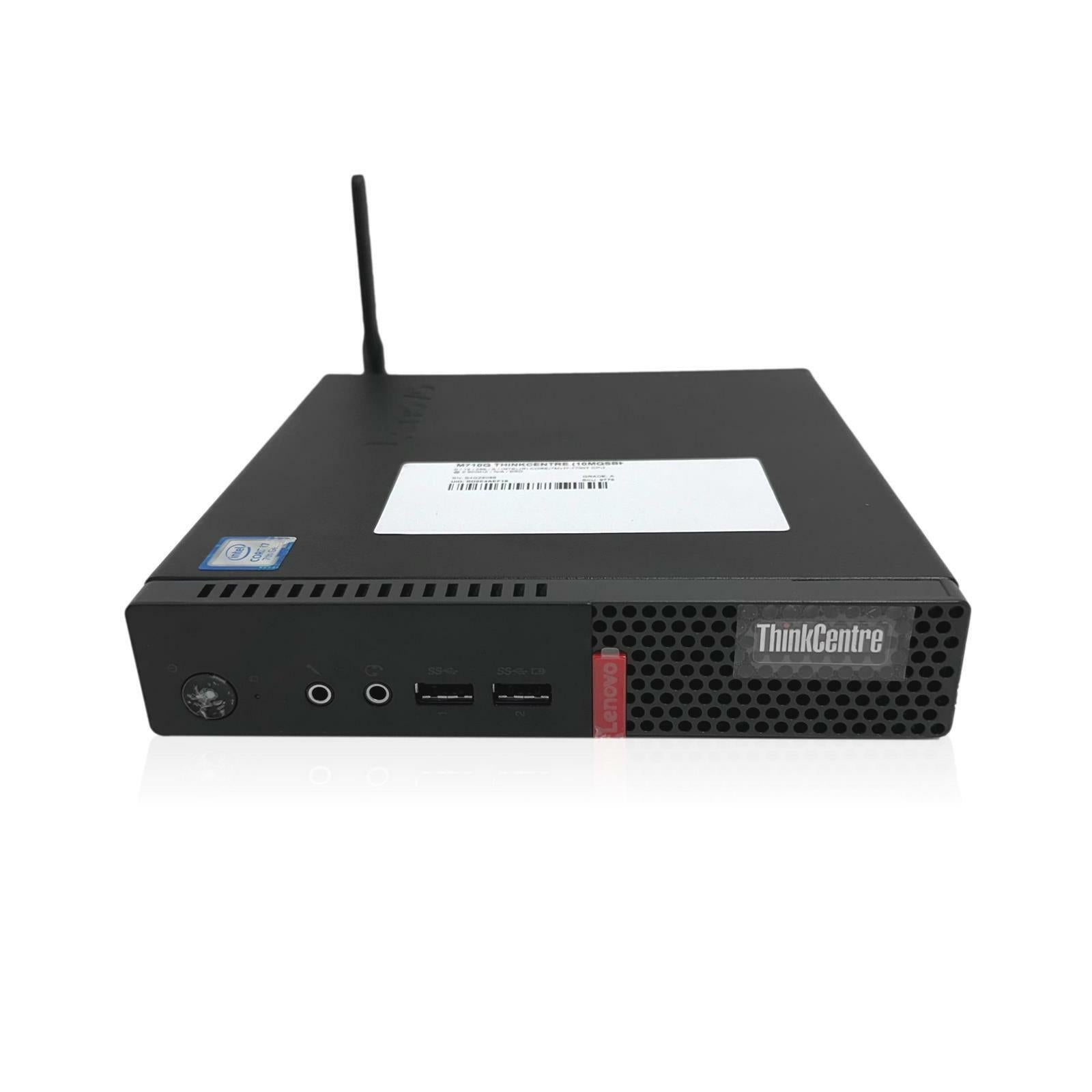 LENOVO ThinkCentre M710Q i7 - 7700T 12GB 256GB SSD Win10 Wi - Fi Mini PC - GRADE A - IT Resale