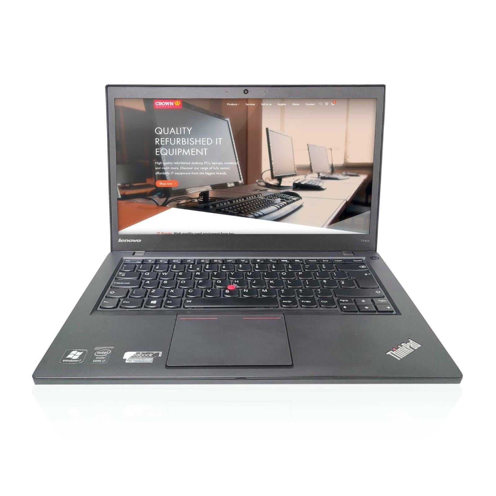 LENOVO THINKPAD T440S 12.5" i7 - 4600U 8GB DDR3 512GB SSD Win10 Laptop - GRADE B - IT Resale