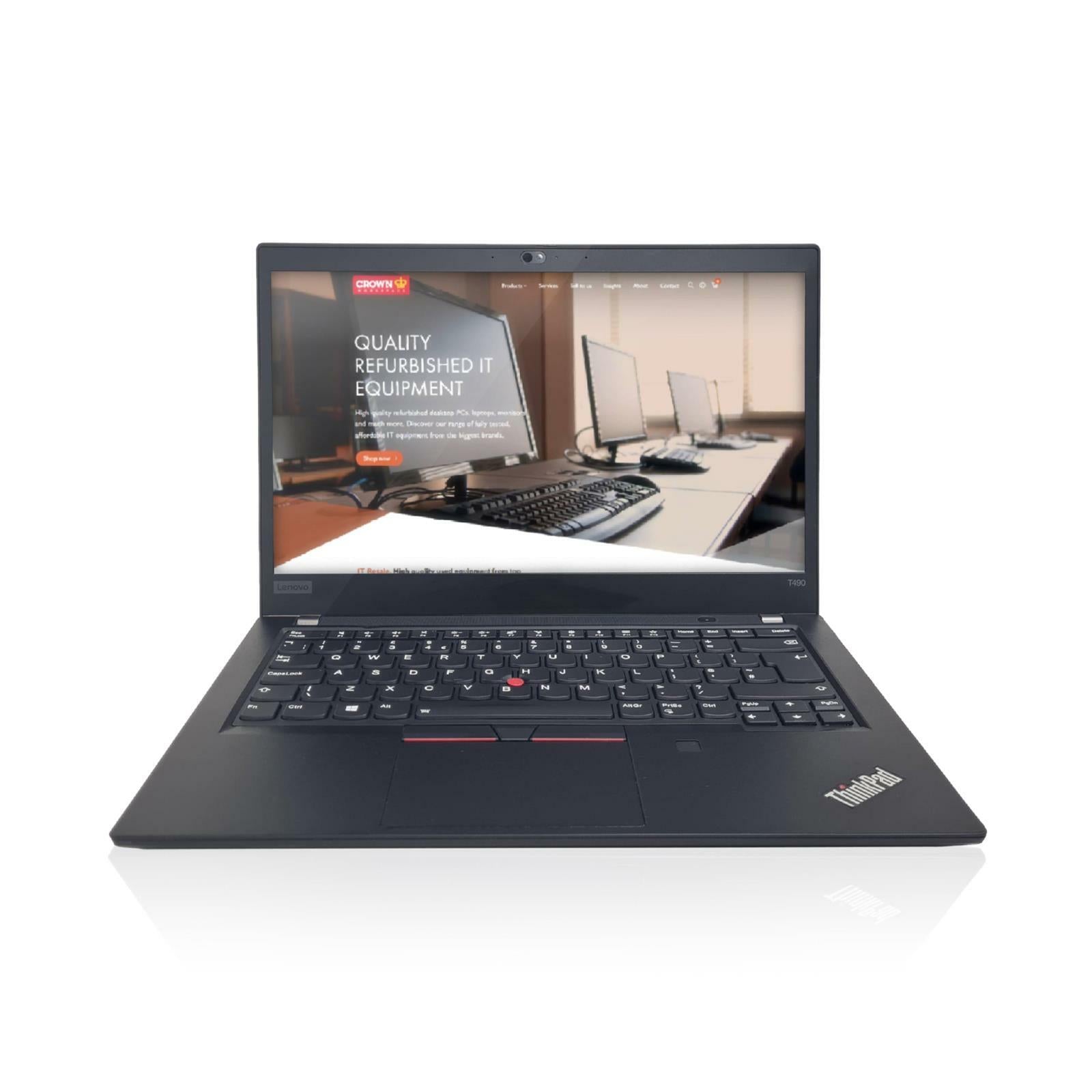 LENOVO THINKPAD T490 14" i5 - 8265U 16GB DDR4 256GB NVMe Win11 Laptop - GRADE A - IT Resale