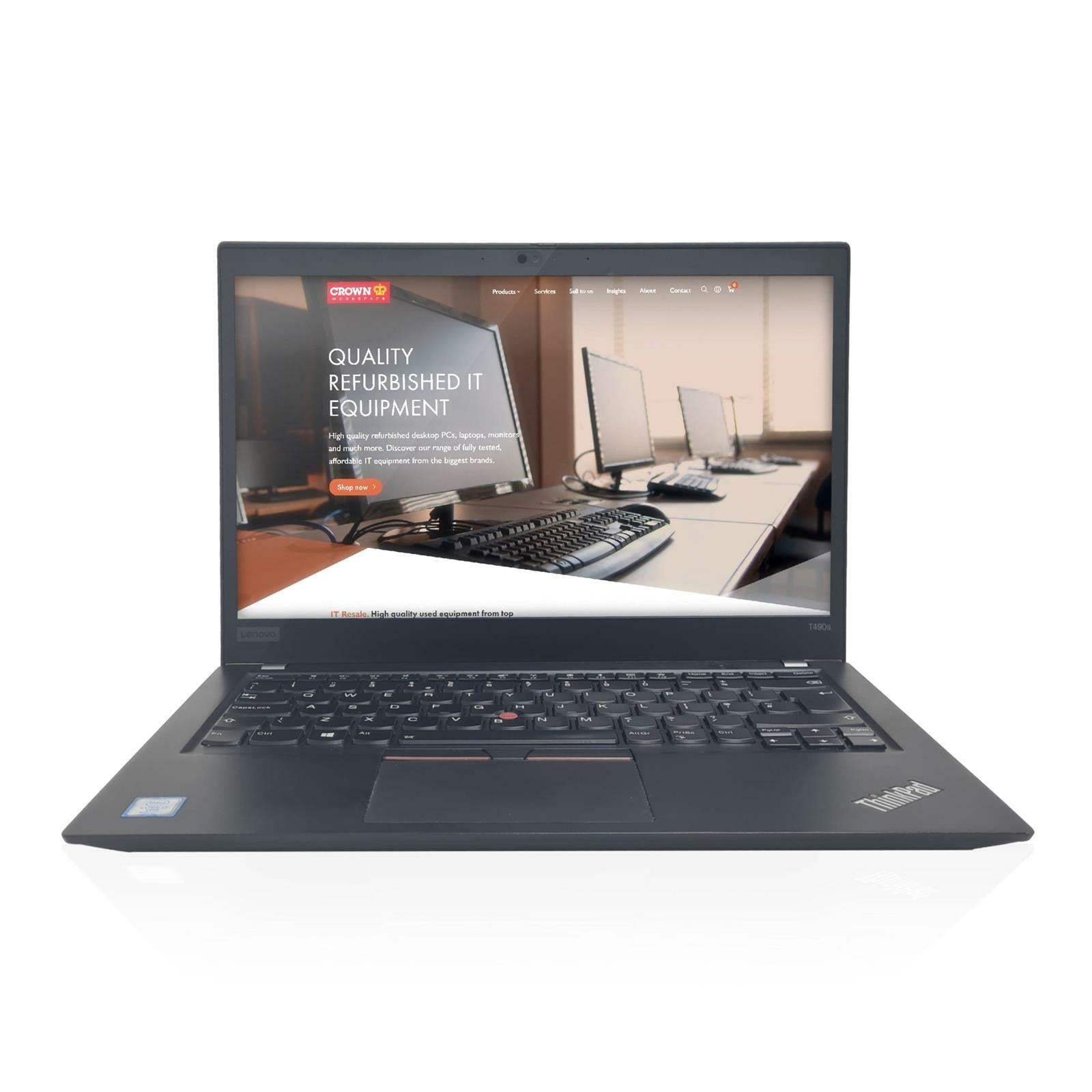 LENOVO THINKPAD T490S 14" i7 - 8665U 16GB DDR4 256GB SSD Win11 Laptop - GRADE A - IT Resale