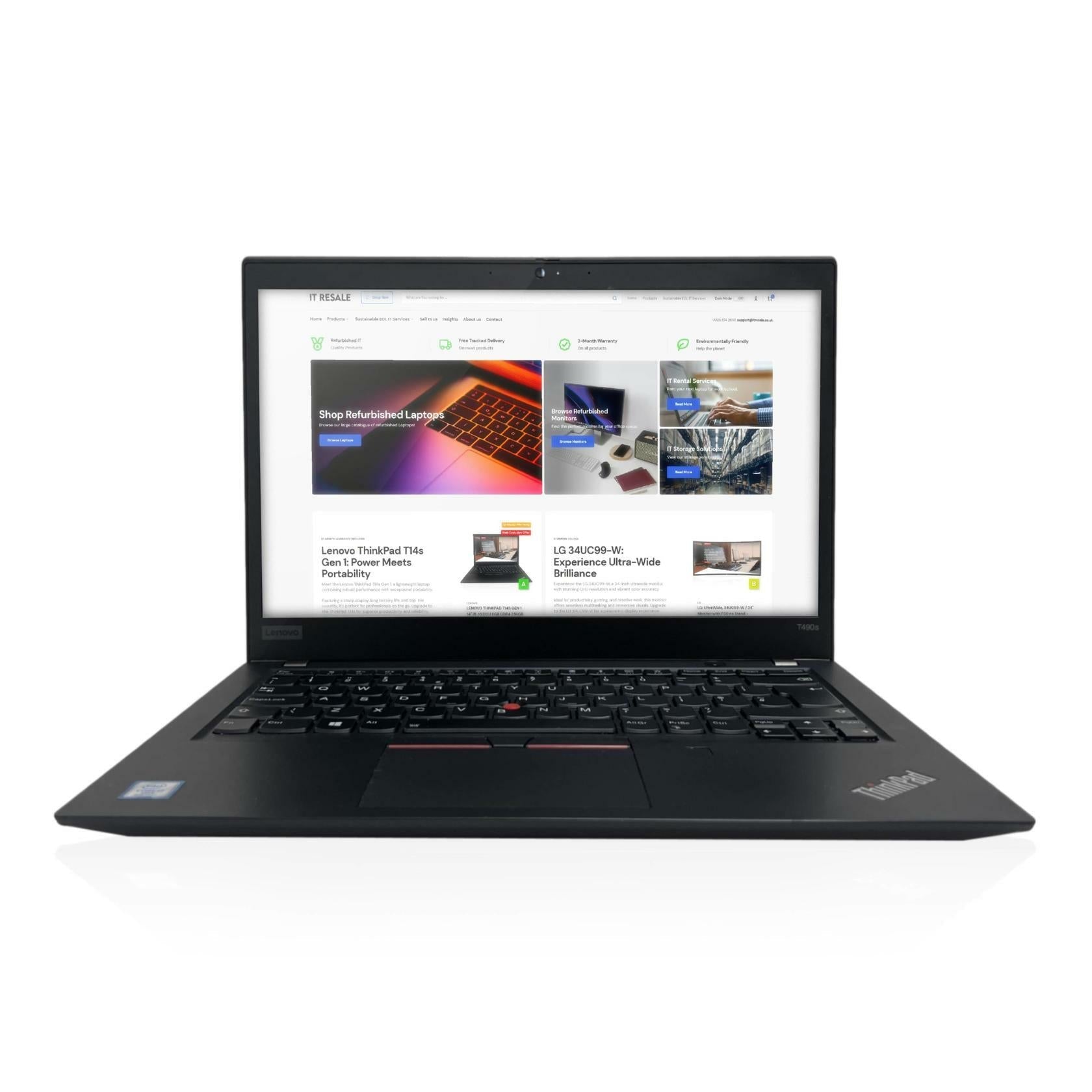 Lenovo ThinkPad T490s 14" i7 - 8665U Windows 11 Pro Business Laptop - IT Resale