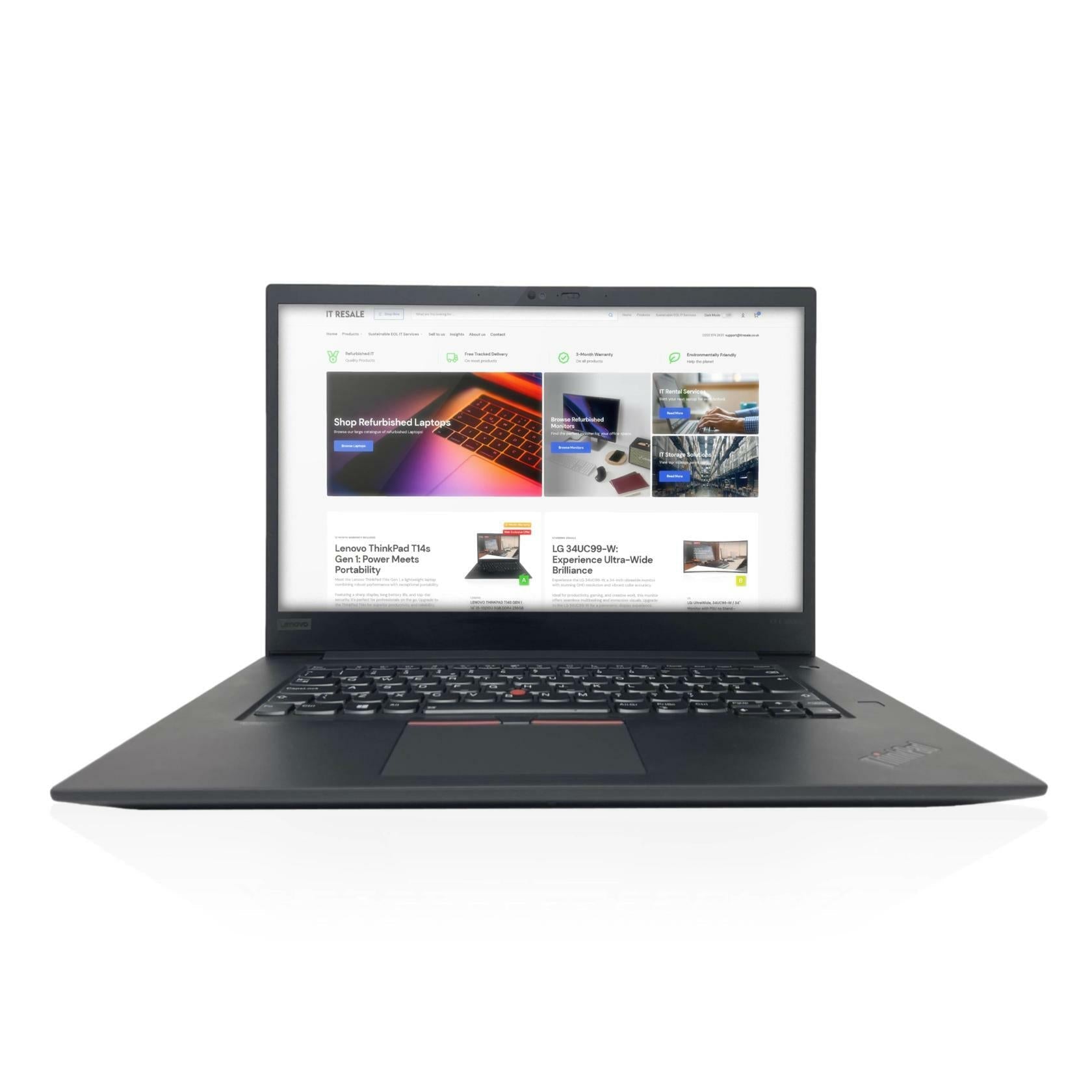 Lenovo ThinkPad X1 Extreme G3 15.6" i7 - 10850H Windows 11 Pro Business Laptop - IT Resale