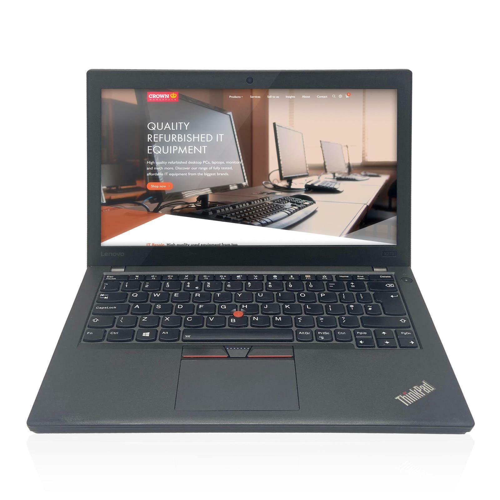 LENOVO THINKPAD X270 12.5" i7 - 6600U 8GB DDR4 256GB NVMe Win 10 Laptop - Grade B - IT Resale