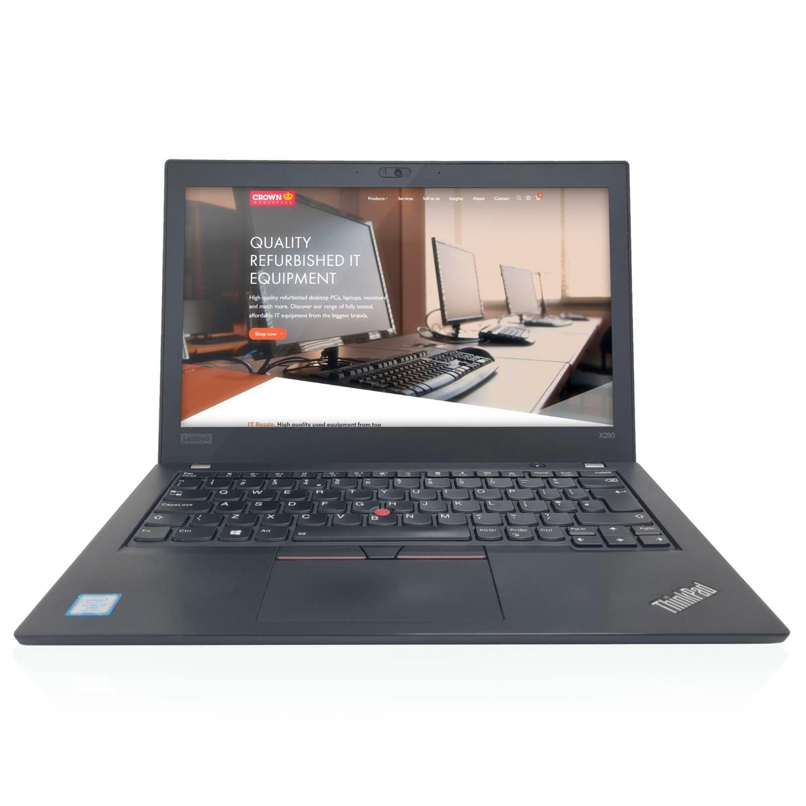 LENOVO THINKPAD X280 12.5" i7 - 8650U 8GB DDR4 256GB NVMe Win11 Laptop - Grade B - IT Resale