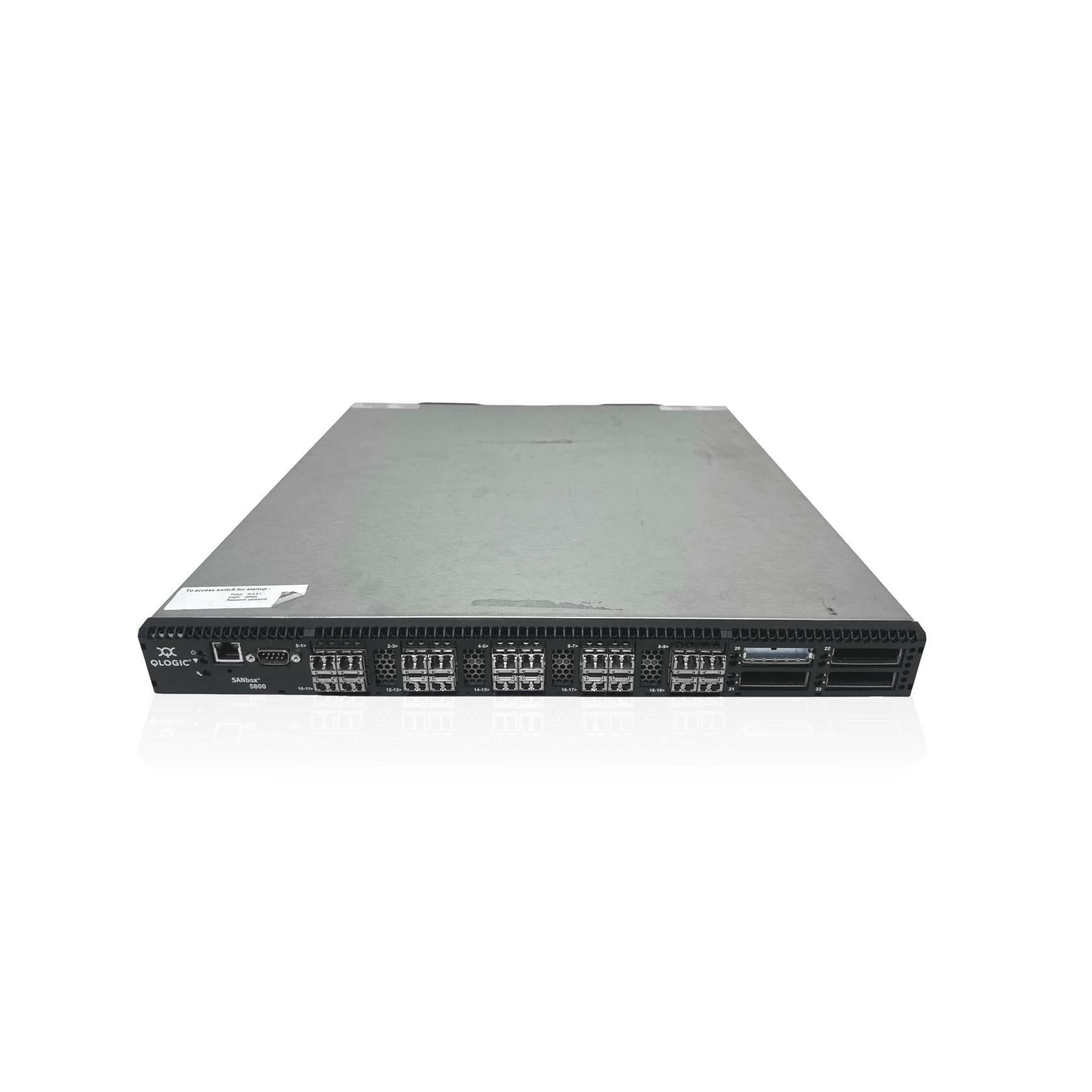 QLogic SANbox 5000 5802 24-Port Fibre Channel 1U Rackmount Switch