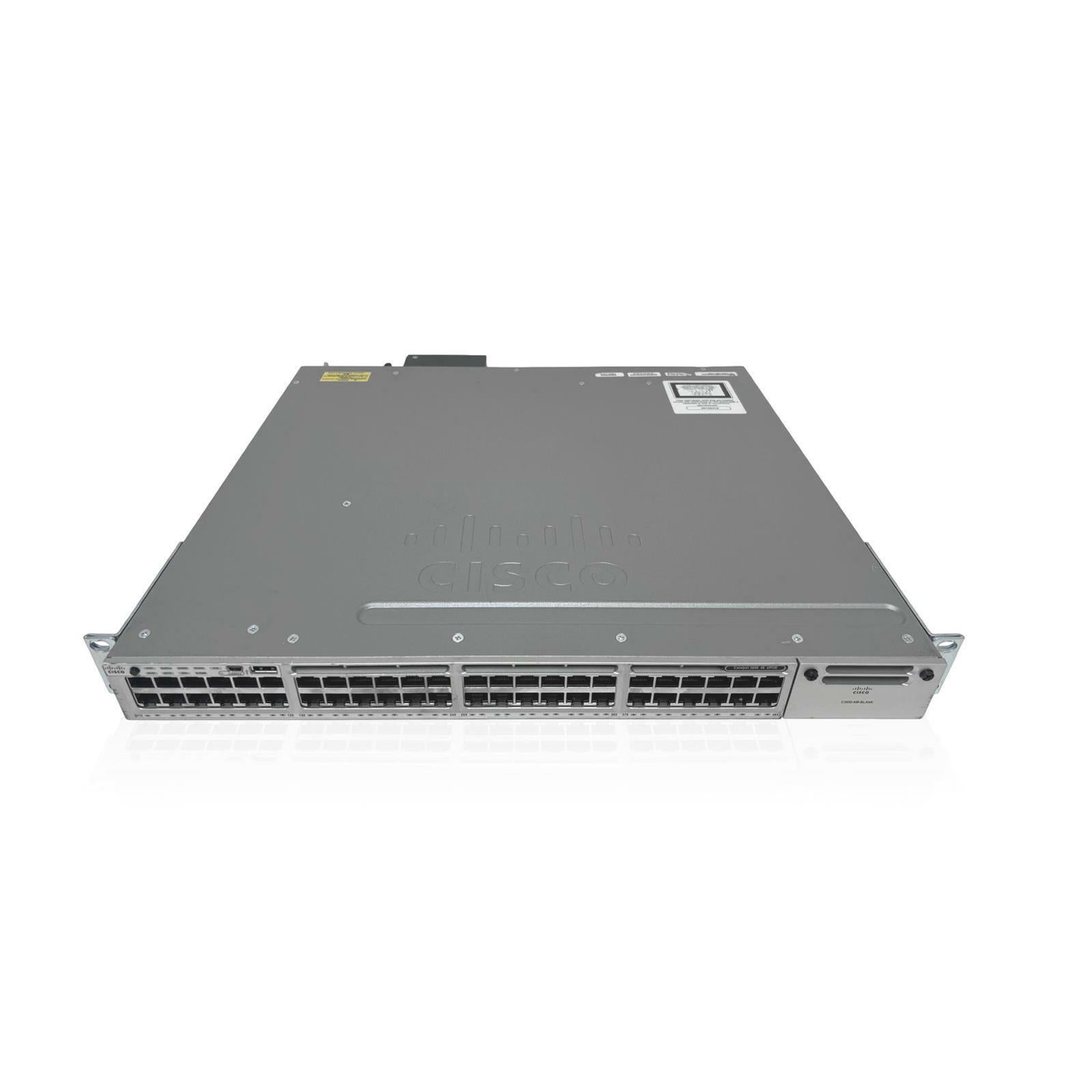 Cisco Catalyst 3850 WS-C3850-48U-S 48-Port 1U Rackmount Network Switch
