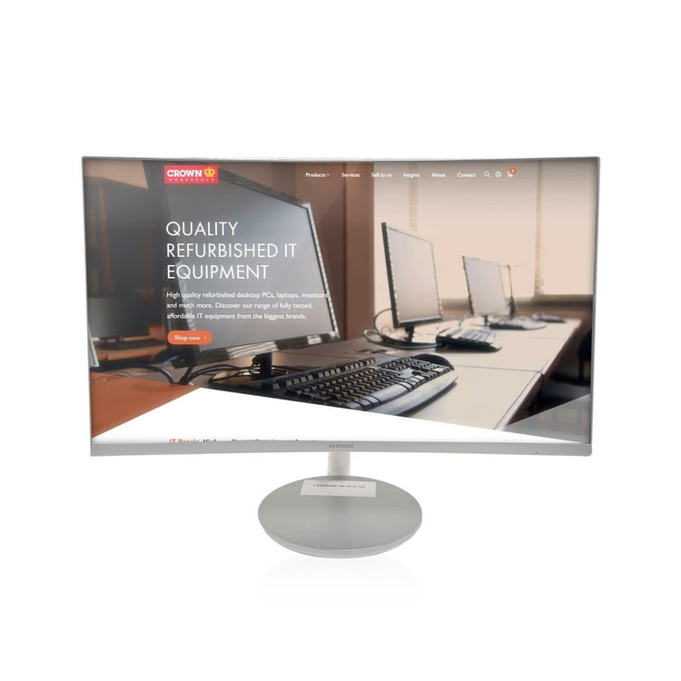 SAMSUNG: C27F591FDUXEN 27" Monitor + Stand - GRADE B - IT Resale