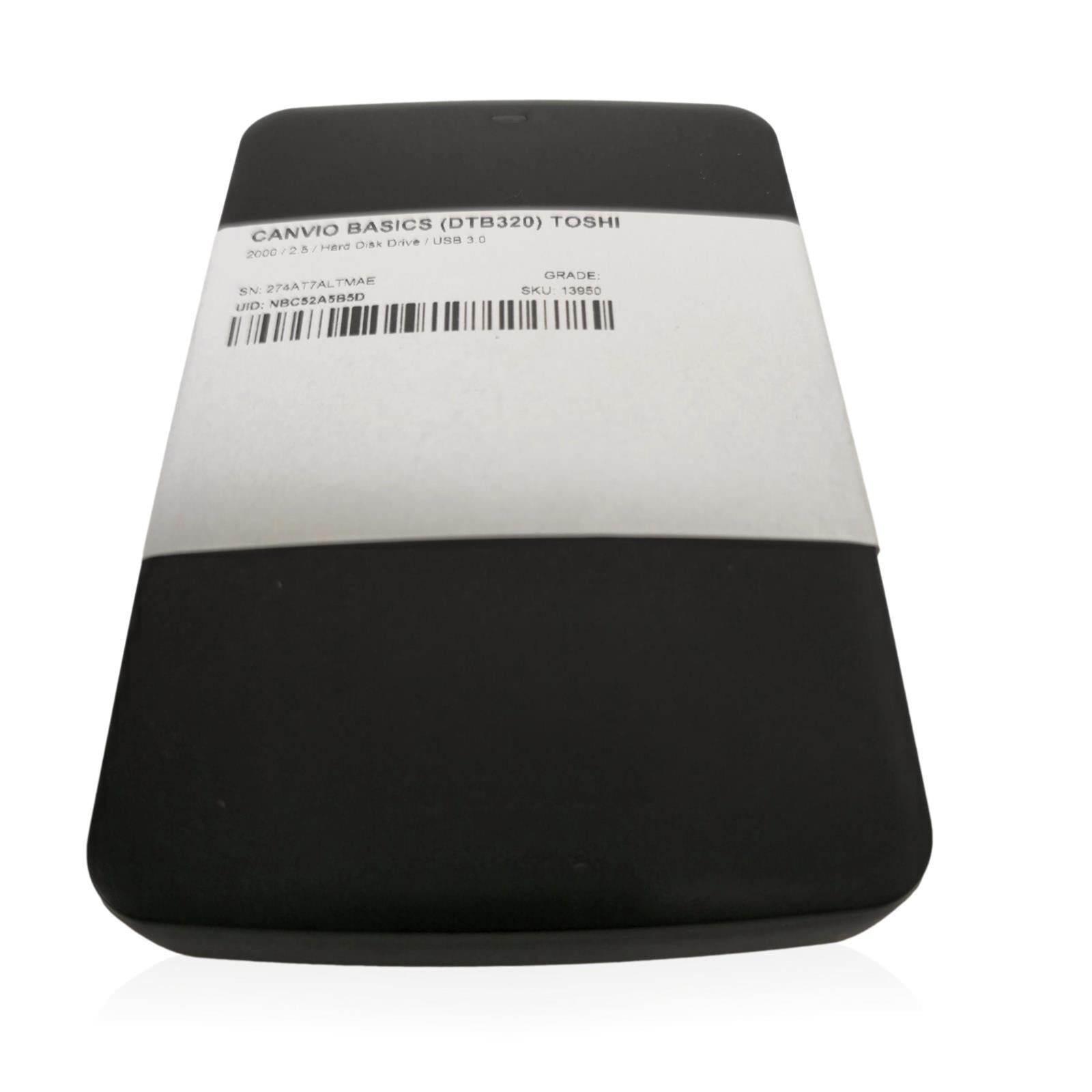 TOSHIBA Canvio Basics 2TB 2.5 SATA External HDD - IT Resale
