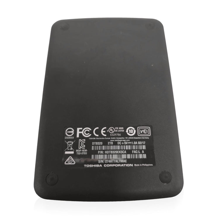 TOSHIBA Canvio Basics 2TB 2.5 SATA External HDD - IT Resale